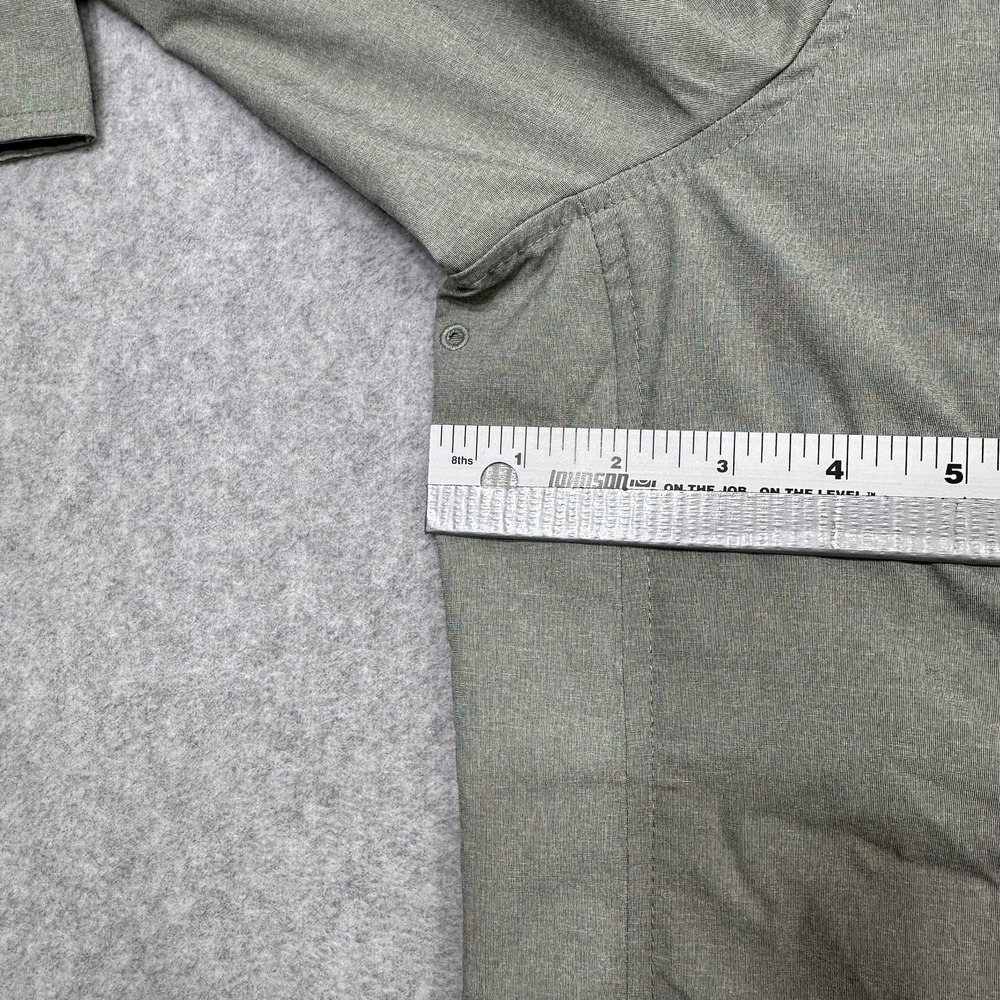LL Bean Shirt Women XL Deep Olive NFZ Long Sleeve Button Outdoor Hiking Pockets - Picture 13 of 16